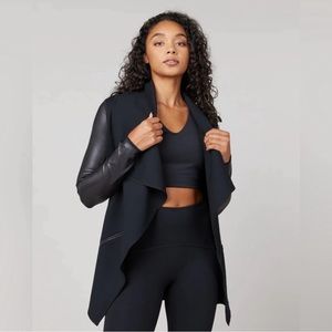SPANX Drape Front Jacket - Very Black